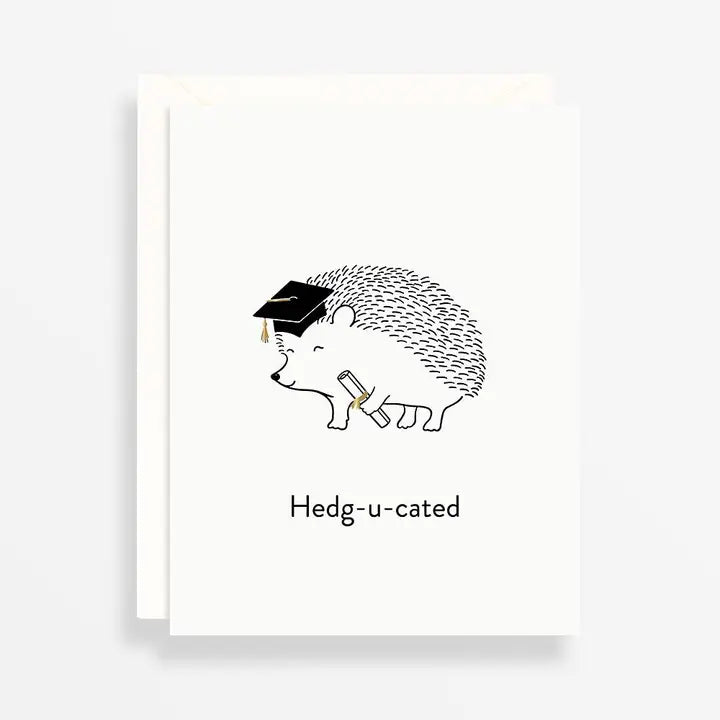 Hedg-U-Cated Graduation Card