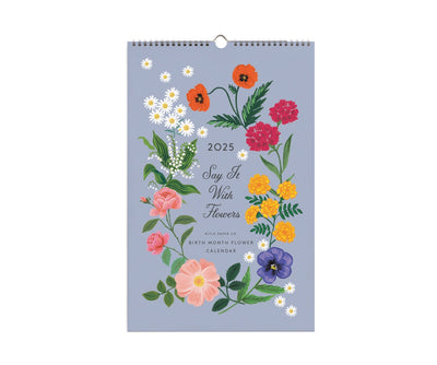 2025 Say It with Flowers Wall Calendar