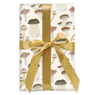 ECRU MUSHROOMS GIFT WRAP