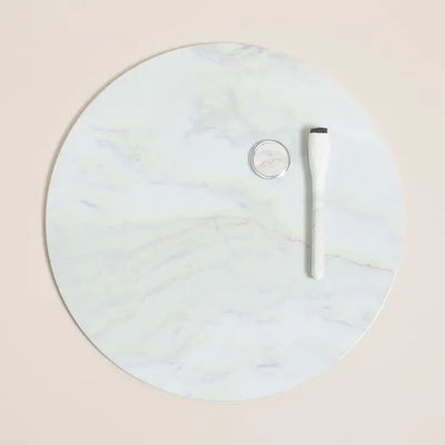 ROUND MARBLE DRY ERASE BOARD - 12