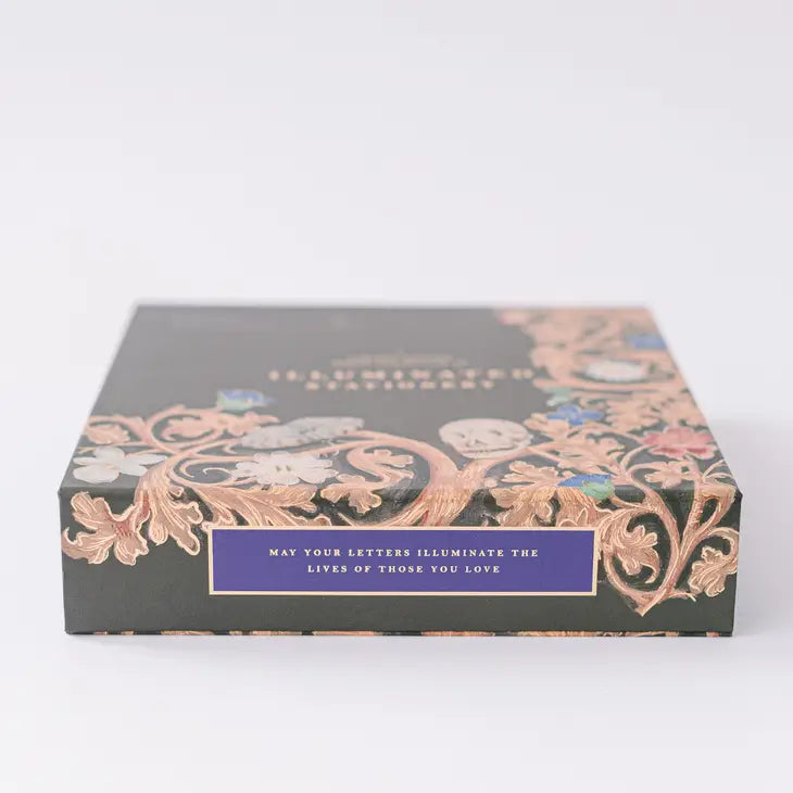 SKULL ILLUMINATION LUXURY STATIONERY SET