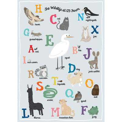 Vintage Posters Wrapping Paper - Wildlife At 123 Farm