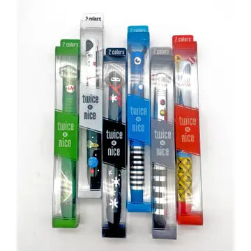 Twice As Nice Metallic 2 Color Click Pen