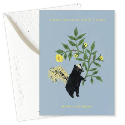 Plantable Card - Stinker Sprout - Birthday Mini Greeting Card 2.5