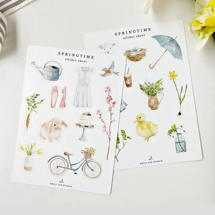Springtime Sticker Sheets