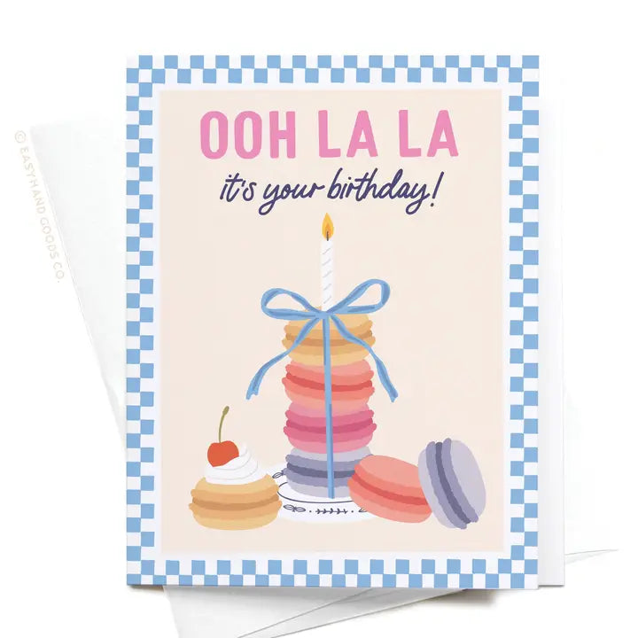 Ooh La La Macarons Greeting Card