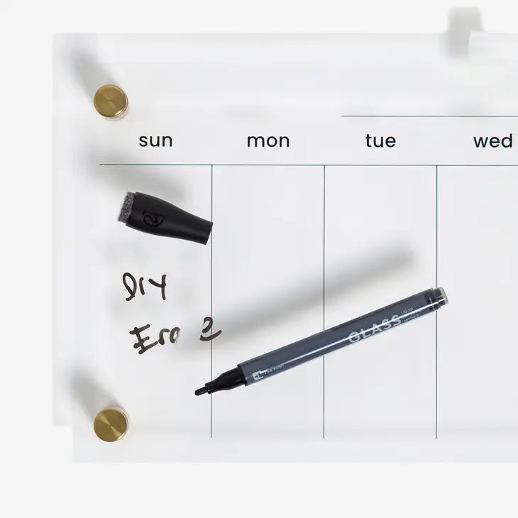 ACRYLIC WEEKLY DRY ERASE BOARD