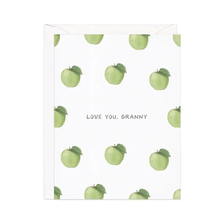 Love You Granny — Apple Pun Grandmother Card