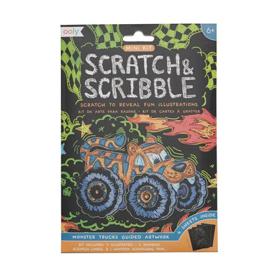 MINI SCRATCH & SCRIBBLE ART KIT: MONSTER TRUCK
