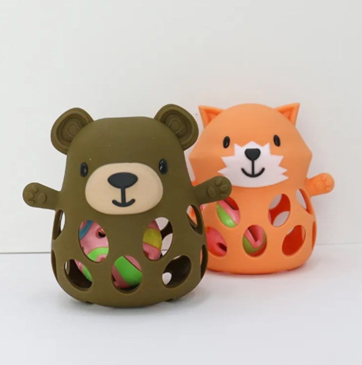 Silicone 3D Funny Fox Silicone Teeether
