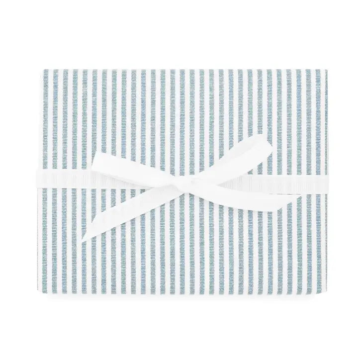 NAVY TICKING STRIPE - GIFT WRAP ROLL