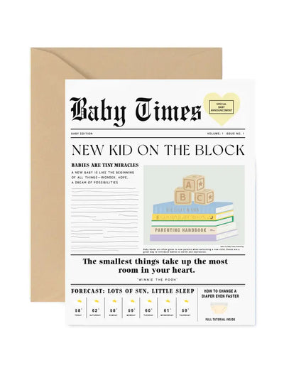 Baby Times Greeting Card
