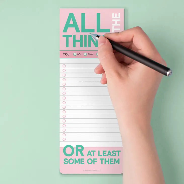ALL THE THINGS MAKE-A-LIST PAD