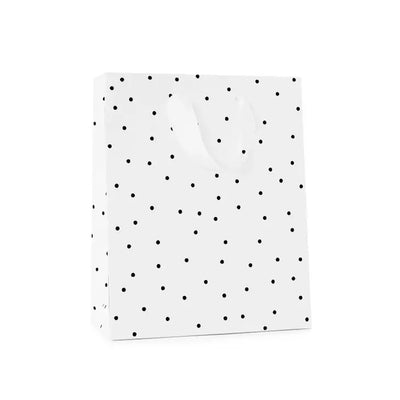 BLACK SCATTER DOT GIFT BAG