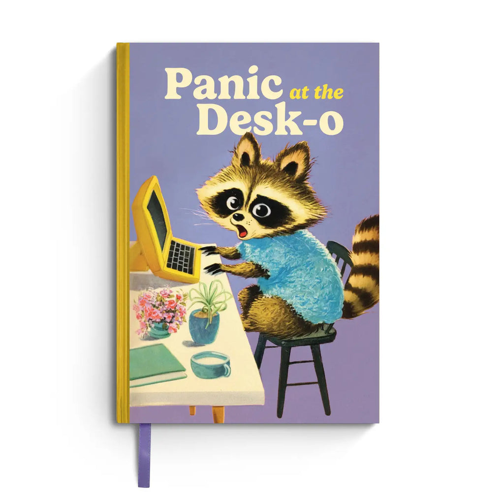 Panic At the Desk-O - Funny Vintage Hardcover Notebook