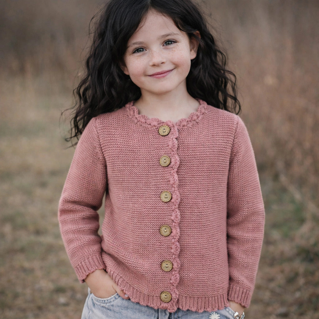 Baby Sophia Sweater - Dusty Pink