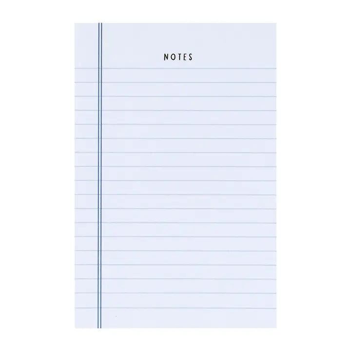 Blue Notes 4x6 Notepad