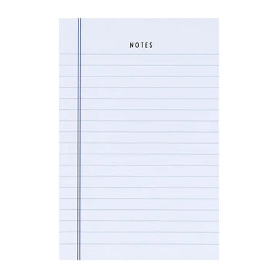 Blue Notes 4x6 Notepad