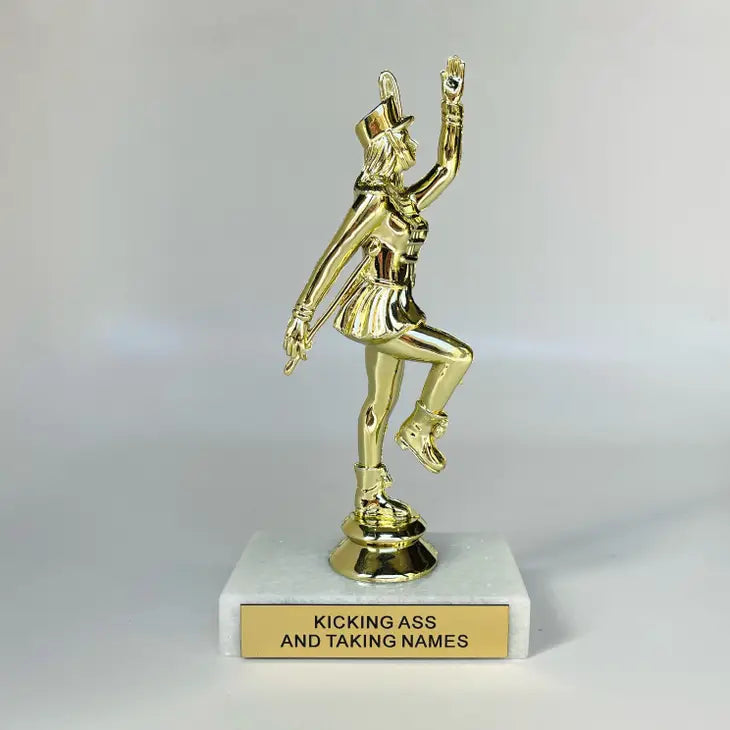 KICKING ASS AND TAKING NAMES PARTICIPATION TROPHY