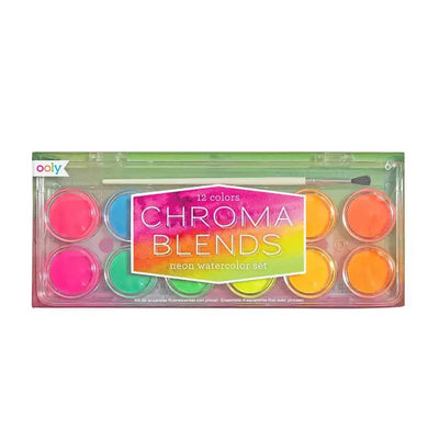 CHROMA BLENDS NEON WATERCOLOR PAINT - 13 PC SET