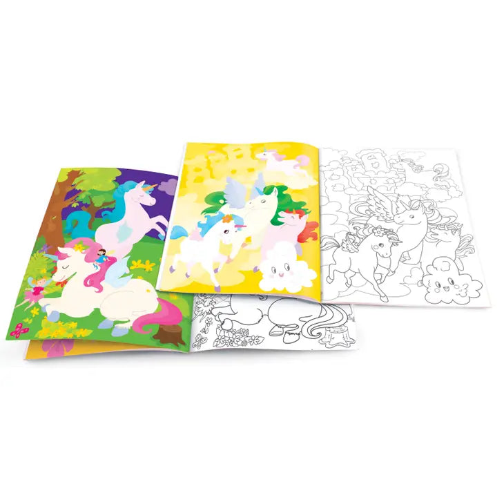 DRY ERASE COLORING BOOK - UNICORN LAND