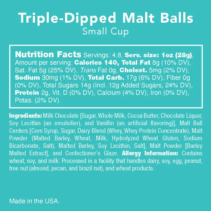 TRIPLE-DIPPED CHOCOLATE MALT BALLS