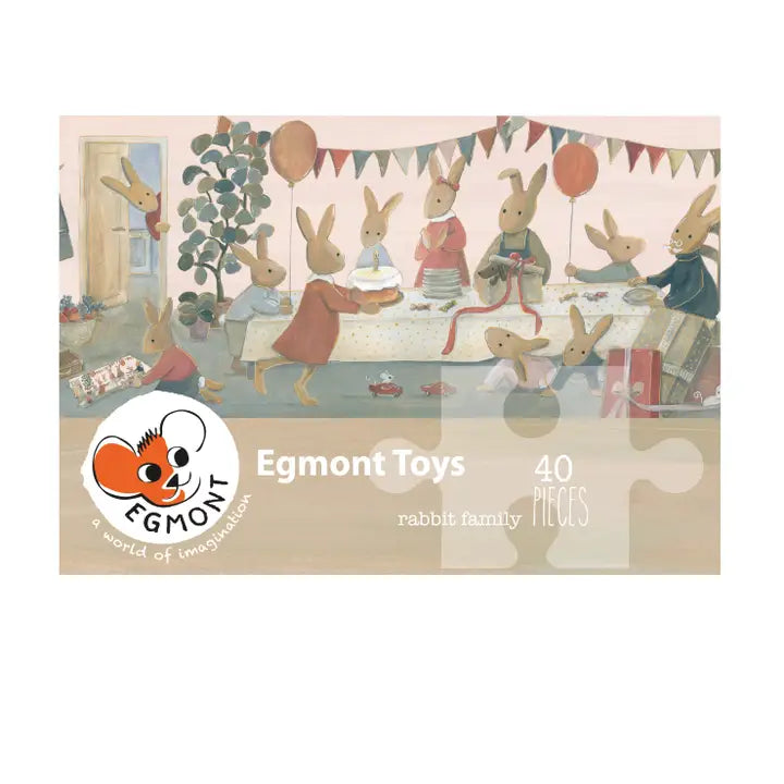 40pc Floor Puzzle: Rabbit Family