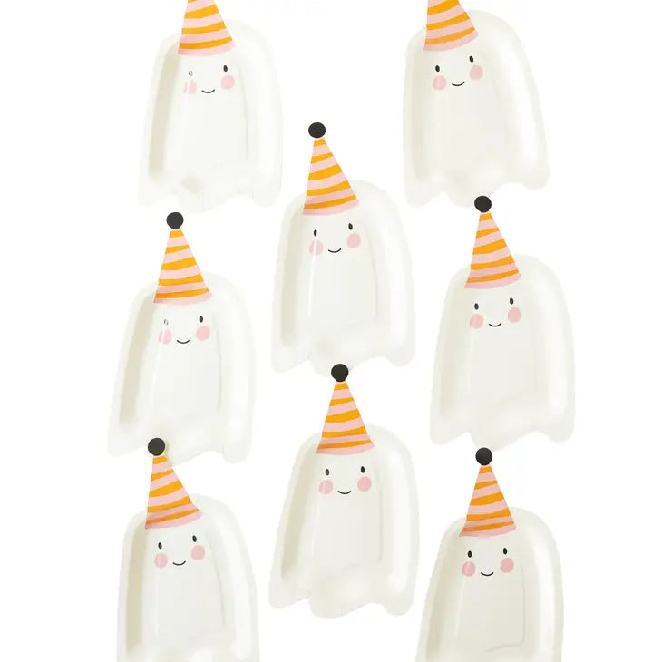 GHOUL GANG GHOST SHAPED PAPER PLATE - FINAL SALE