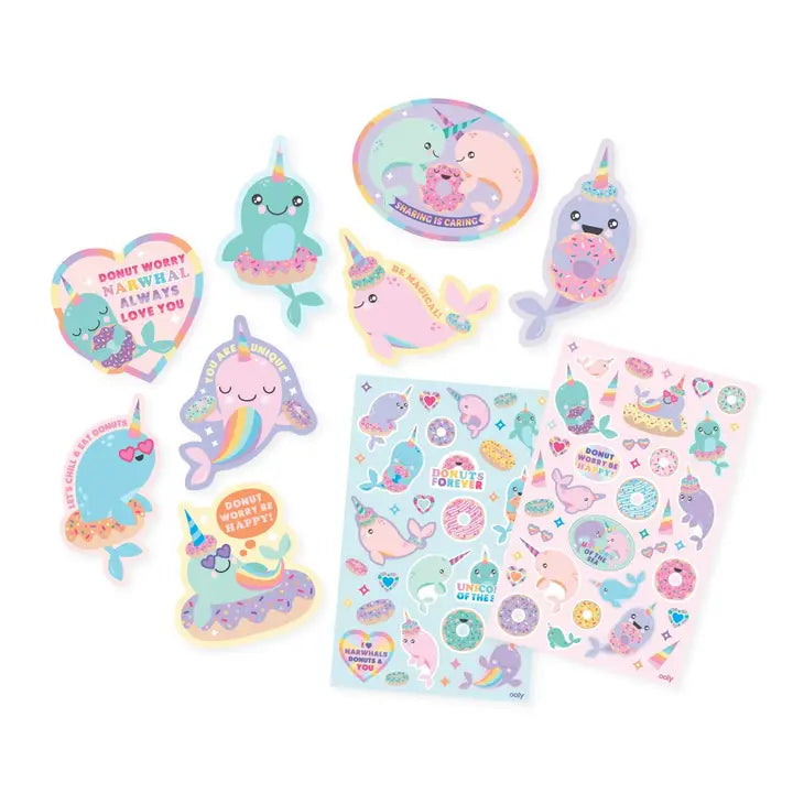 NOM NOM NARWHALS SCENTED STICKERS