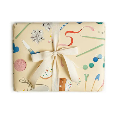 Birthday Trimmings Gift Wrap - Roll