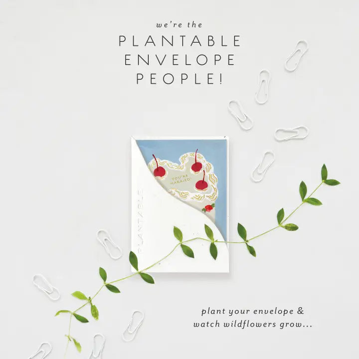 Plantable Card - Heart You Cake Sprout - Wedding Mini Greet
