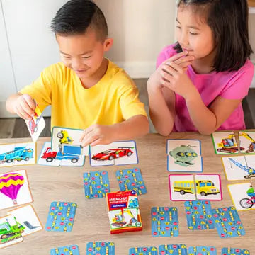 Vehicles Memory Match & Make