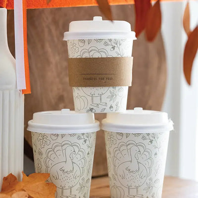 HARVEST COLORING COZY TO GO CUP