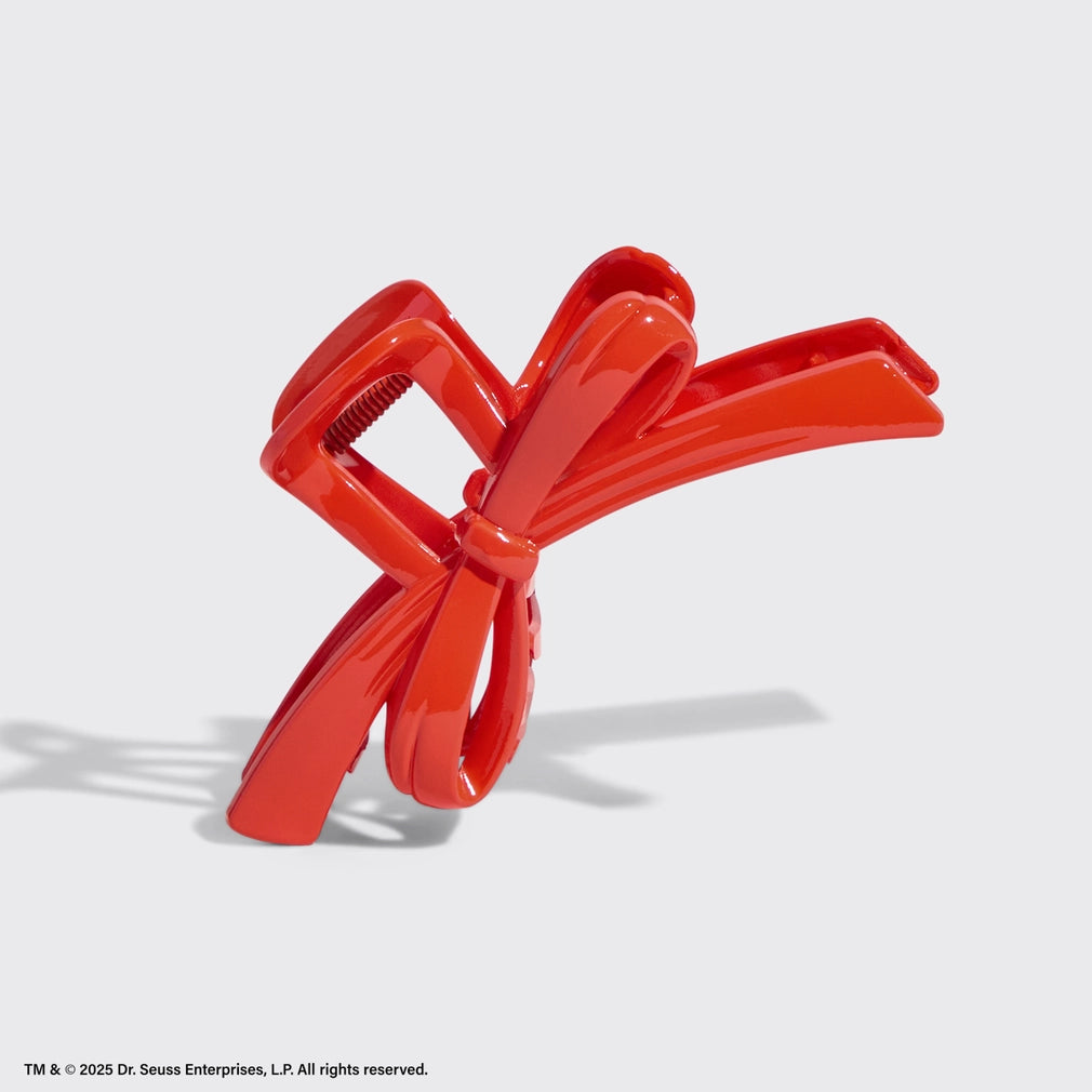 The Grinch X Kitsch Red Bow Claw Clip