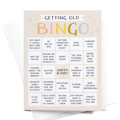 Getting Old Bingo Greeting Card