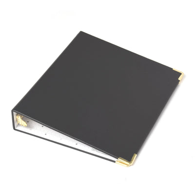 3 Ring Mini Binder - Black Vegan Leather