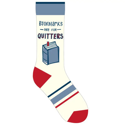 BOOKMARKS ARE FOR QUITTERS SOCKS