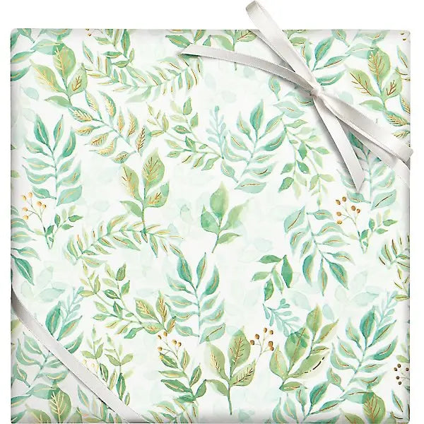 Watercolor Garden Stone Wrapping Paper
