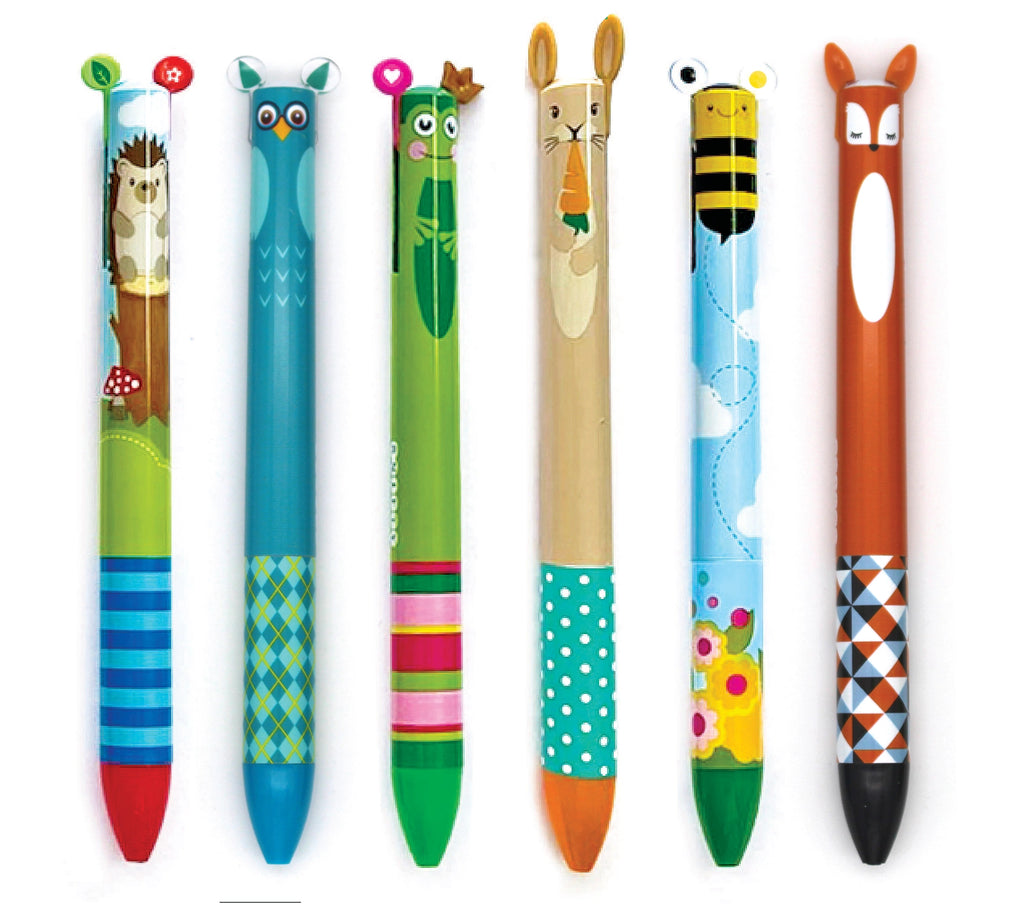 Twice As Nice Woodland 2 Color Click Pen