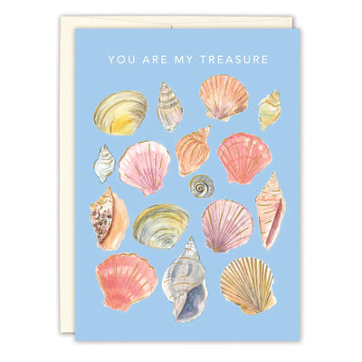 Seashells You Are My Treasure Love Card