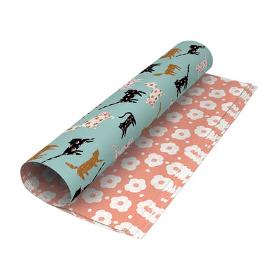 CINNAMON AND GINGER REVERSIBLE WRAP SINGLE