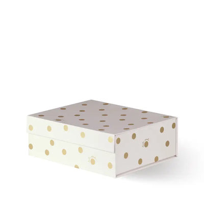 NESTING BOXES - GOLD DOT WITH SCRIPT