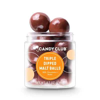 TRIPLE-DIPPED CHOCOLATE MALT BALLS