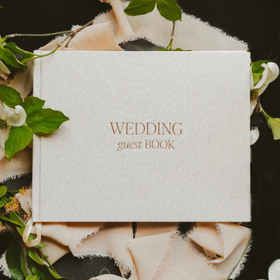 Wedding Guestbook - Tan
