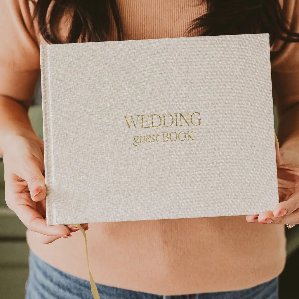 Wedding Guestbook - Tan