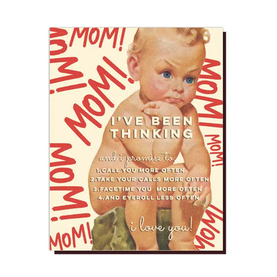 MOM'S LITTLE THINKER CARD