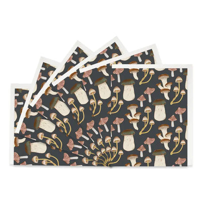 MUSHROOM PATTERN BOXED SET OF 6 CARDS