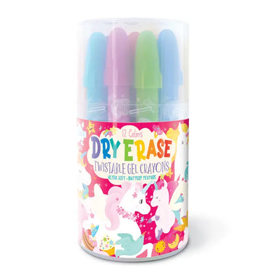 DRY ERASE TWISTABLE GEL CRAYONS - UNICORN FANTASY