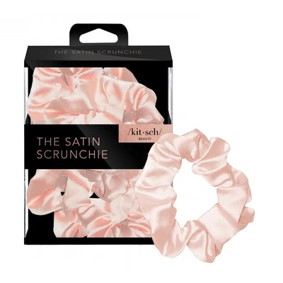 Satin Sleep Scrunchies 5pc - Blush