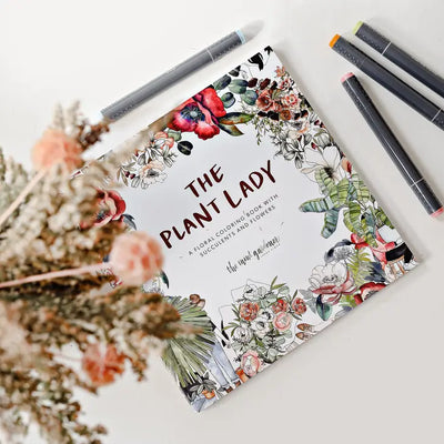 THE PLANT LADY: A FLORAL COLORING BOOK